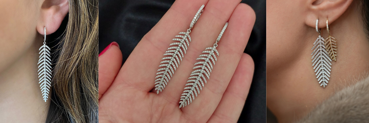 Feather Earrings Are the New Statement