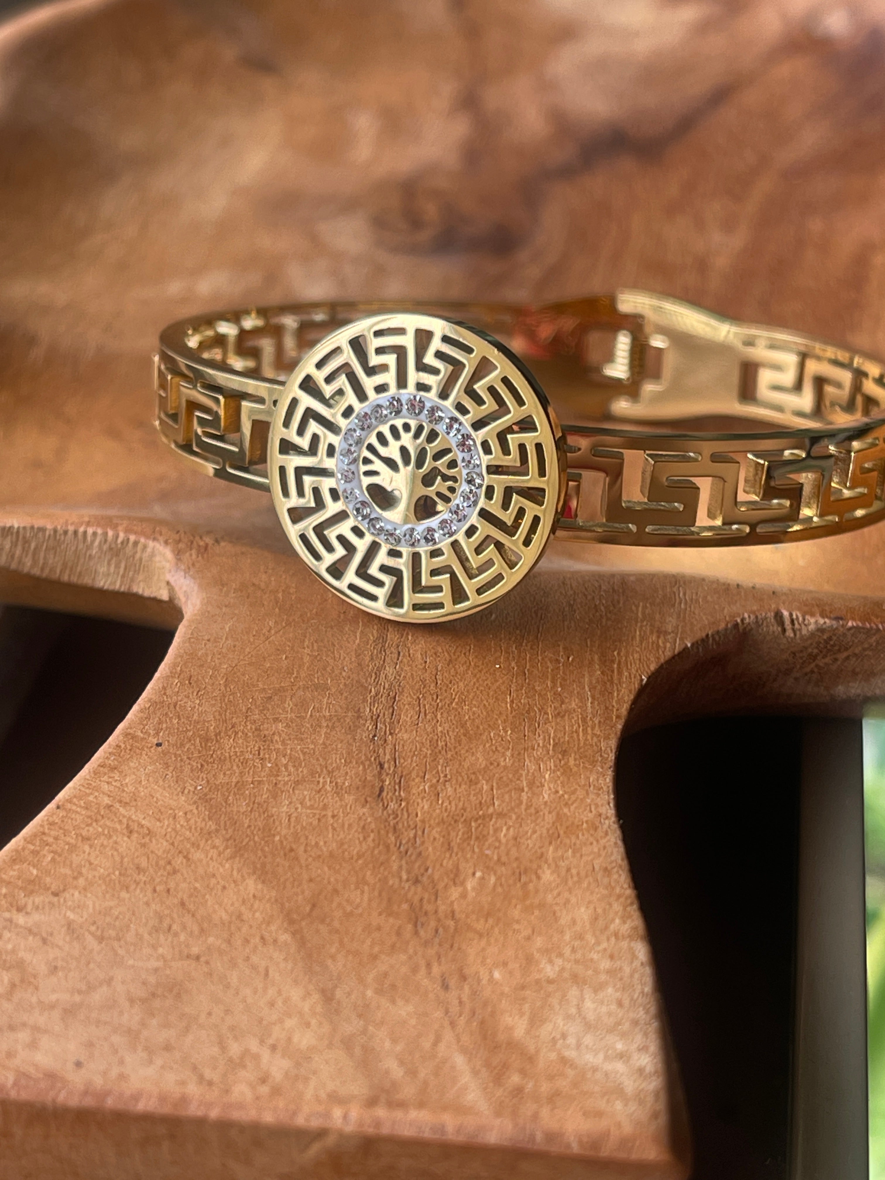 Tree Of Life Bracelet - front view, handcrafted jewelry by Maisha Jewels