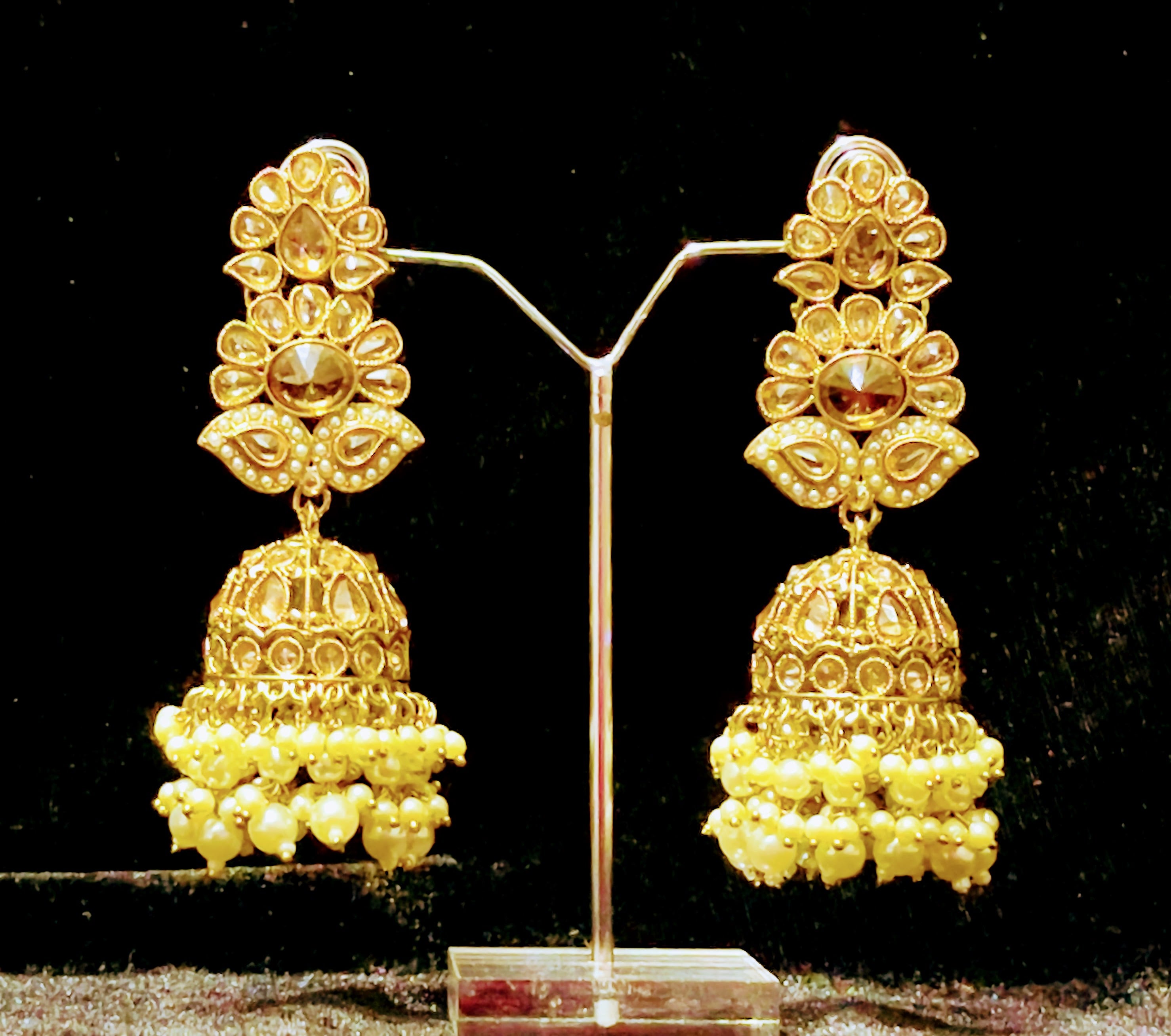 Moti Bahar Jhumke - Maisha Jewels