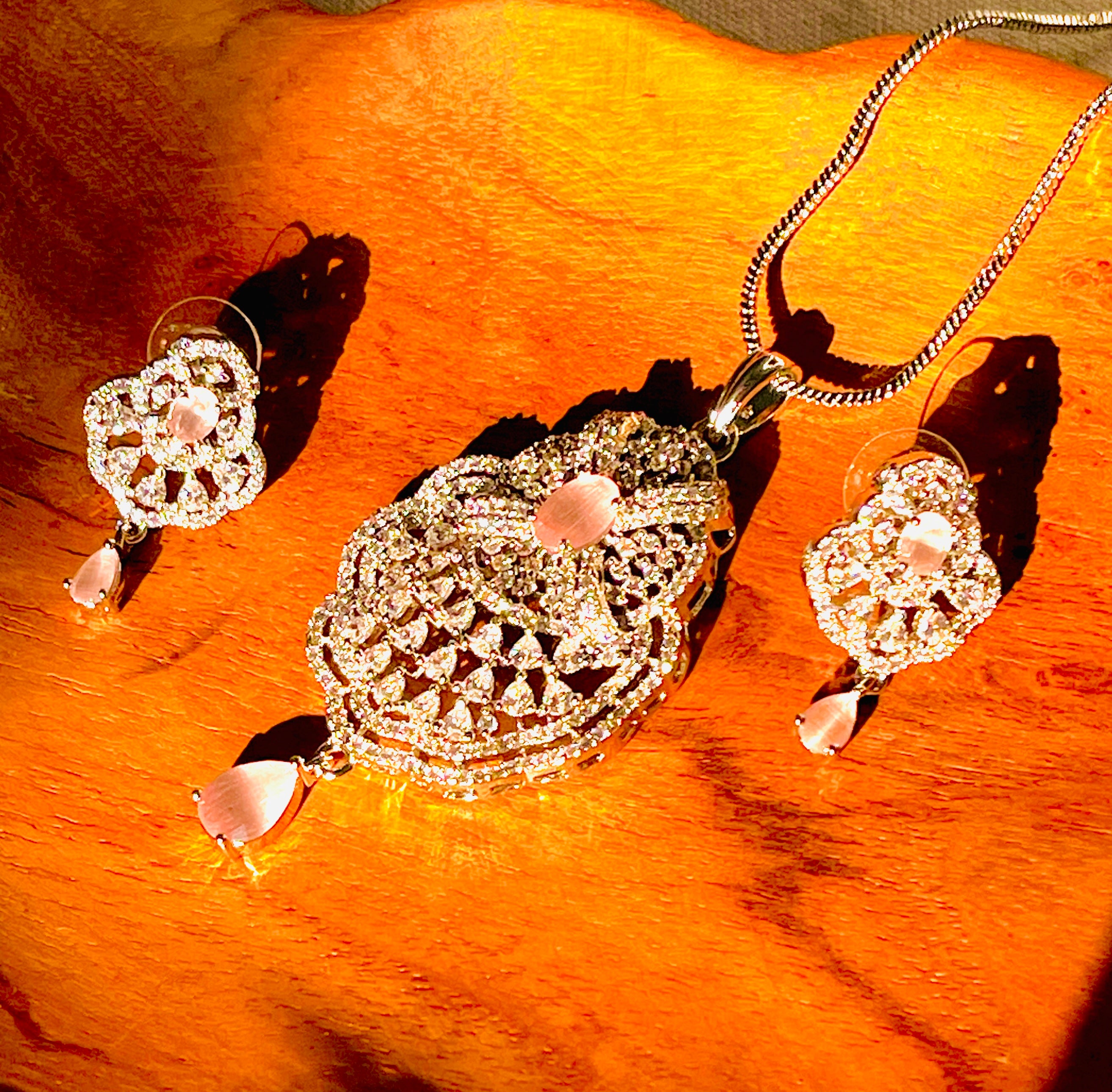 Fairytale Glow - front view, handcrafted jewelry by Maisha Jewels